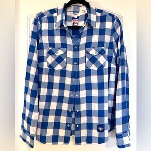 Levi's x Bluejays MLB Plaid Button Down Shirt size Medium